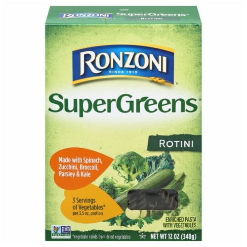 Ronzoni Supergreens Non-Gmo Five Vitamins And Minerals Rotini Pasta
