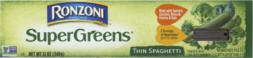 Ronzoni Supergreens Non-Gmo With Vitamins And Minerals Thin Spaghetti