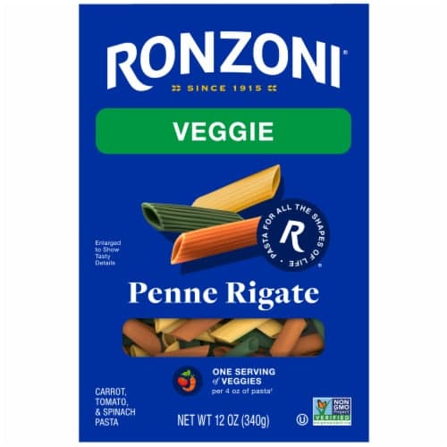 Ronzoni Garden Delight Non-Gmo Penne Rigate Tricolor Pasta