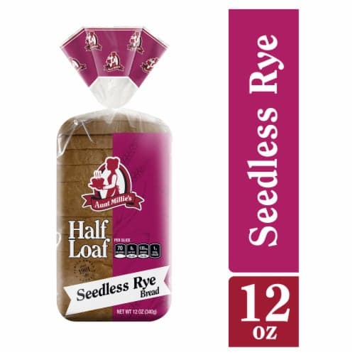 Aunt Millie'S Bread, Seedless Rye, Half Loaf