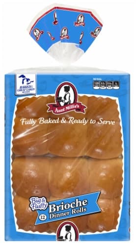 Aunt Millies Dinner Rolls, Brioche, Big & Fluffy