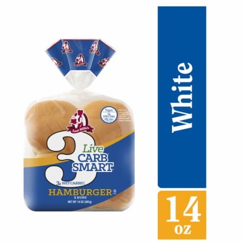 Aunt Millie'S Live Carb Smart Hamburger Buns