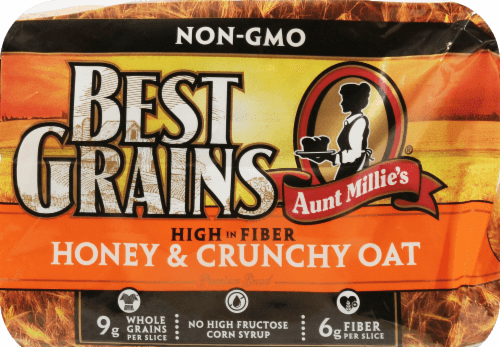 Aunt Millie'S Best Grains Honey & Crunch Oat Bread