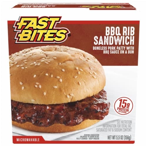 Fast Bites Bbq Rib Sandwich