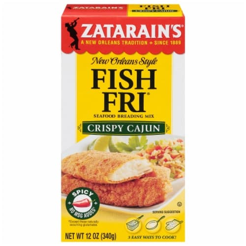 Zatarains Fish Fri Breading Mix Seefood Crispy Cajun New Orleans Style