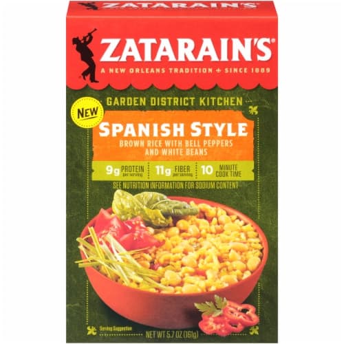 Zatarain'S Spanish Style Brown Rice With Bell Peppers And White Beans