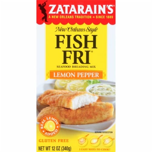 Zatarains New Orleans Style Breading Mix Seafood Fish Fri Lemon Pepper