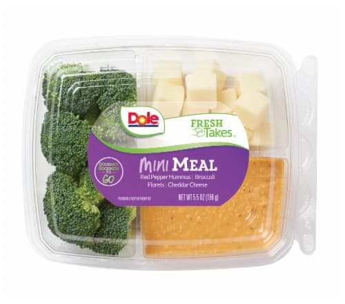 Dole Mini Meal-Red Pepper Hummus Snack Tray