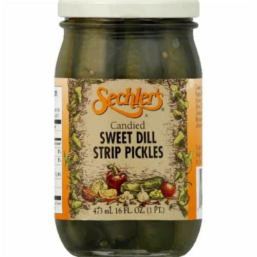 Sechlers. Sechlers Candied Sweet Dill Pickle Strips