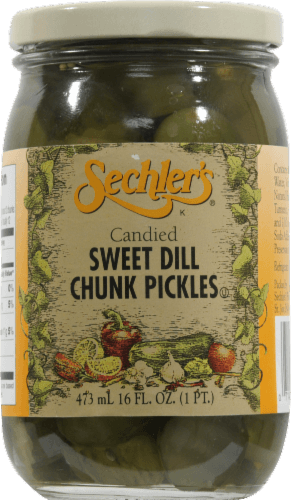 Sechler'S Candied Sweet Dill Chunk Pickles