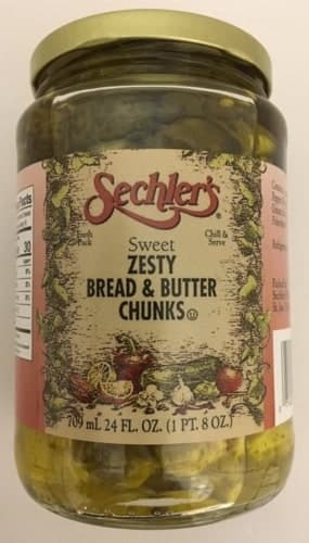 Sechler'S Zesty Bread & Butter Chunks Pickles