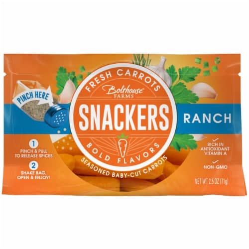 Bolthouse Farms Veggie Snackers Baby-Cut Carrots With Ranch Seasoning