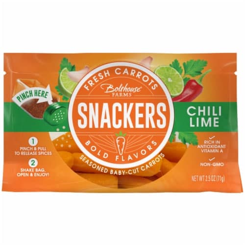 Bolthouse Farms Veggie Snackers Baby-Cut Carrots With Chile Lime Seasoning