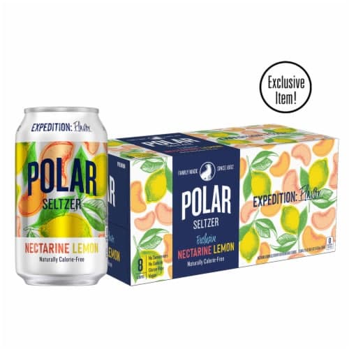 Polar Lemon Nectarine Flavored Seltzer Water
