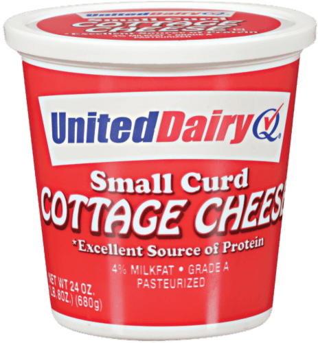 United Dairy Small Curd Cottage Cheese Tub