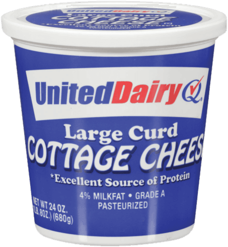 United Dairy Large Curd Cottage Cheese Tub