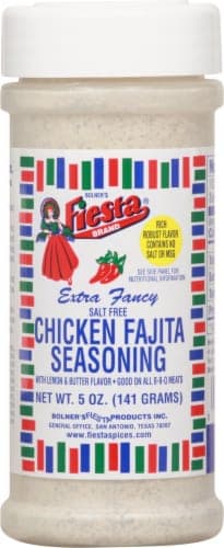 Bolners Fiesta Brand Salt Free Chicken Fajita Seasoning