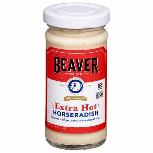 Beaver Brand Horseradish Roots Grated Extra Hot