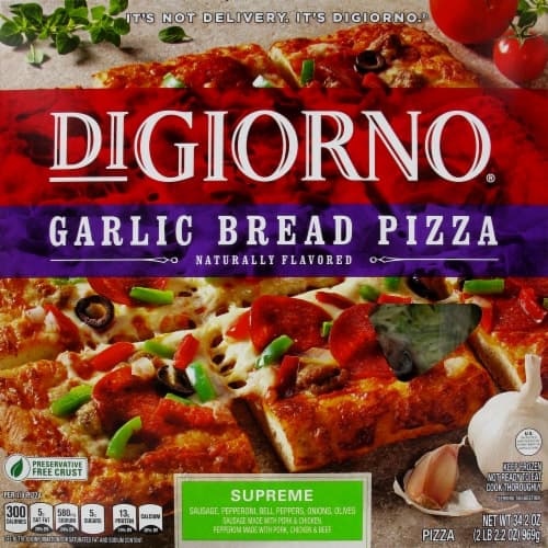 Digiorno Pizza, Garlic Bread, Supreme