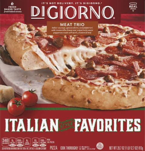 Digiorno Italian Style Favorites Pizza, Rising Crust, Meat Trio