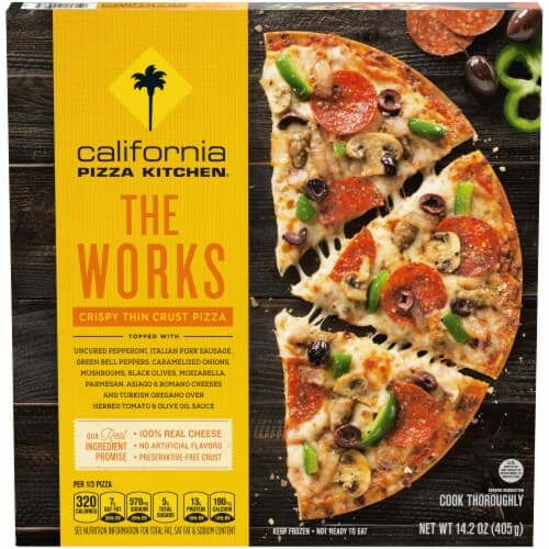 California Pizza Kitchen Crispy Thin Crust  Pizza The Works