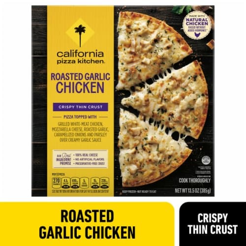 California Pizza Kitchen Pizza Crispy Thin Crust Roasted Garlic Chicken