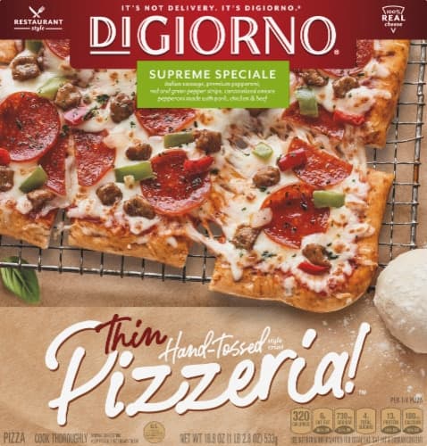 Digiorno Pizzeria! Pizza, Supreme Speciale, Thin, Hand-Tossed Style Crust