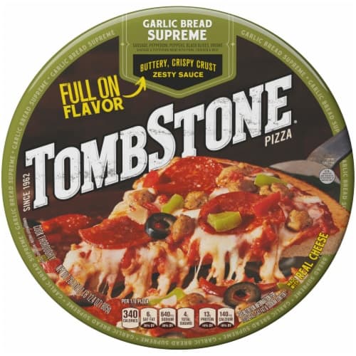 Tombstone Buttery, Crispy Crust Garlic Bread Supreme Pizza
