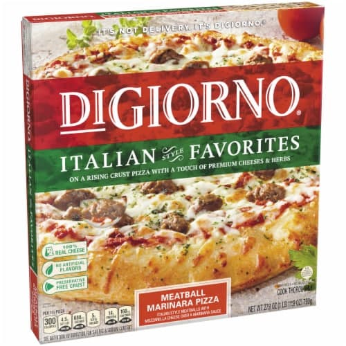 Digiorno Italian Style Favorites Meatball Marinara Pizza
