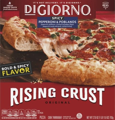 Digiorno Original Rising Crust Spicy Pepperoni & Poblanos  Pizza