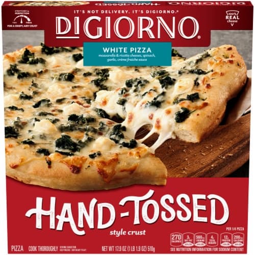 Digiorno Pizza, White, Hand-Tossed, Style Crust