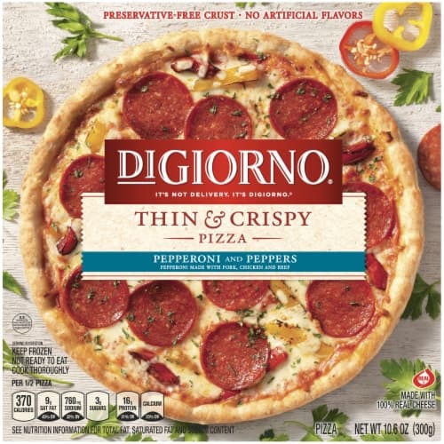 Digiorno Thin & Crispy Pepperoni And Peppers  Pizza