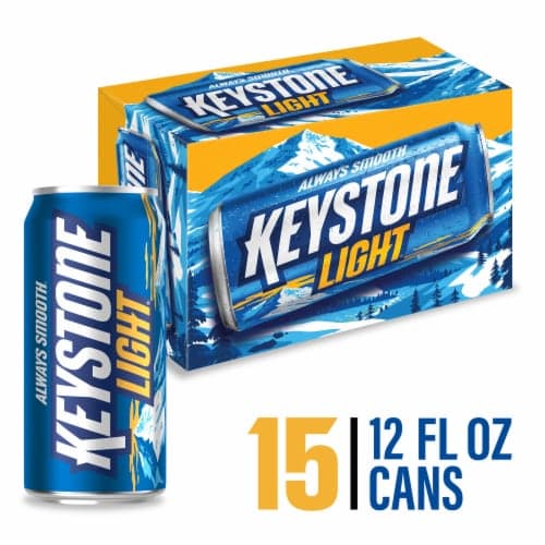 Keystone Light American Style Light Lager Beer 4.1% Abv Cans