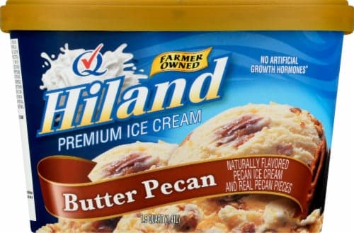 Hiland Ice Cream, Premium, Butter Pecan