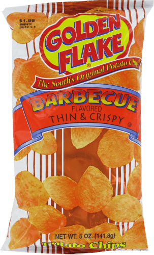 Golden Flake Barbecue Flavored Thin & Crispy Potato Chips