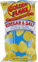 Golden Flake Potato Chips, Thin & Crispy, Vinegar & Salt