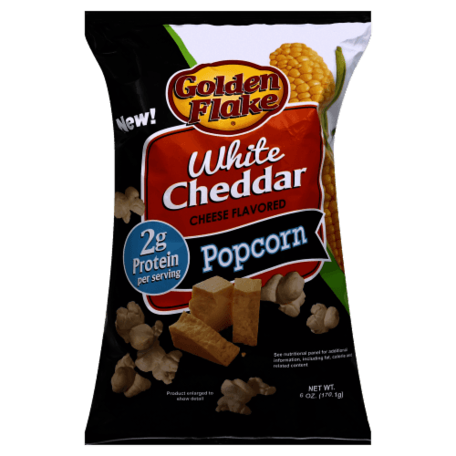 Golden Flake Popcorn, White Cheddar Cheese Flavored