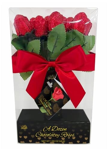 Albert'S Belgian Milk Chocolate Foiled Roses Valentine'S Candy Gift