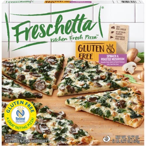 Freschetta Kitchen Fresh Pizza Gluten Free Spinach & Roasted Mushroom Pizza