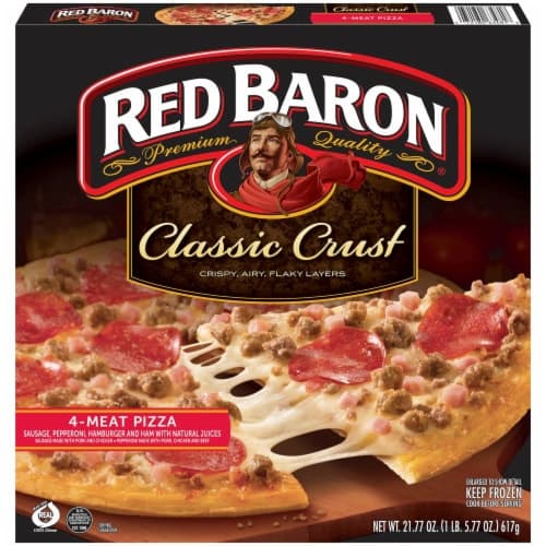 Red Baron Pizza, Classic Crust, 4-Meat