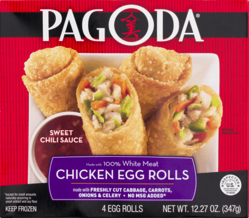 Pagoda White Meat Chicken Egg Rolls With Sweet Chili Sauce