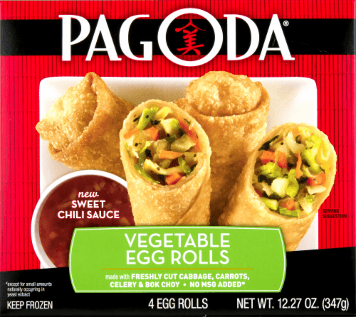 Pagoda Vegetable Egg Rolls With Sweet Chili Sauce