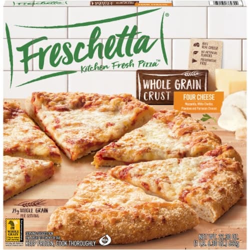 Freschetta Pizza, Whole Grain Crust, Four Cheese