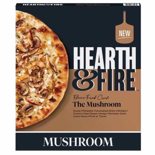 Hearth & Fire The Mushroom Flame Fired Crust  Pizza