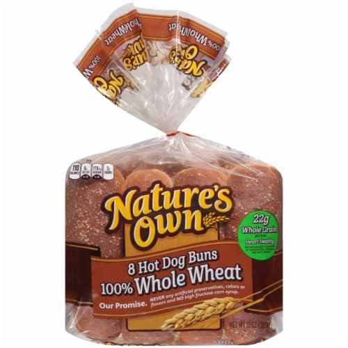 Nature'S Own 100% Whole Wheat Hot Dog Buns