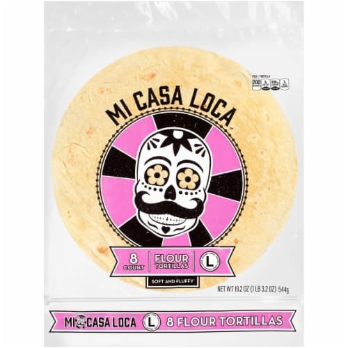Mi Casa Loca Tortillas, Flour, Large