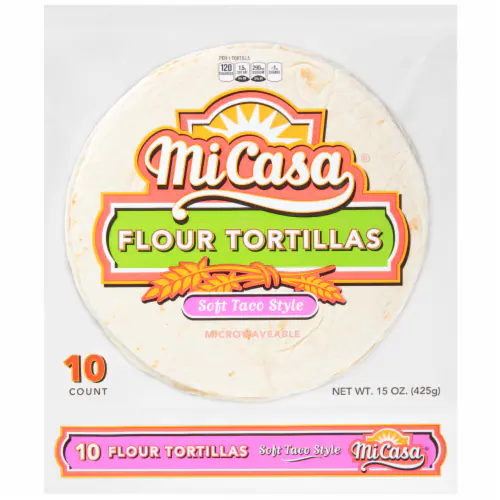 Mi Casa Tortillas, Flour, Soft Taco Style