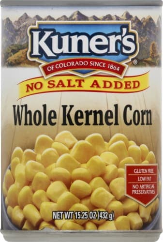 Kuner'S No Salt Added Whole Kernel Corn