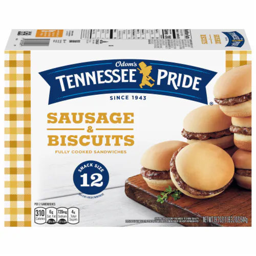 Odom'S Tennessee Pride Sausage & Biscuits, Snack Size