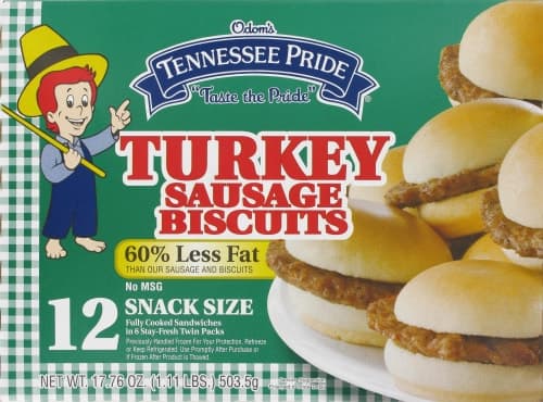 Tennessee Pride Turkey Sausage Biscuits